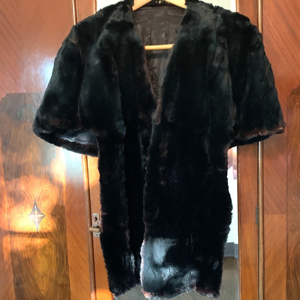 Vintage Mink Fur Stole Cape